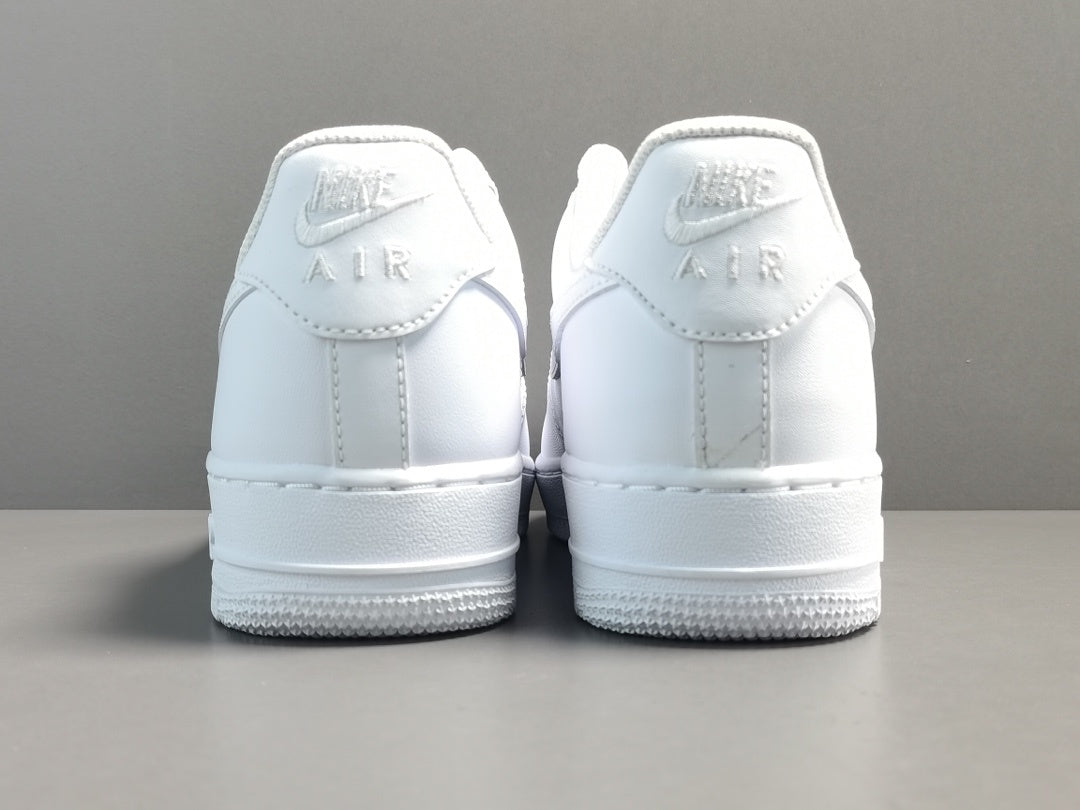 nike air force 1 white leather low top sneakers men women unisex
