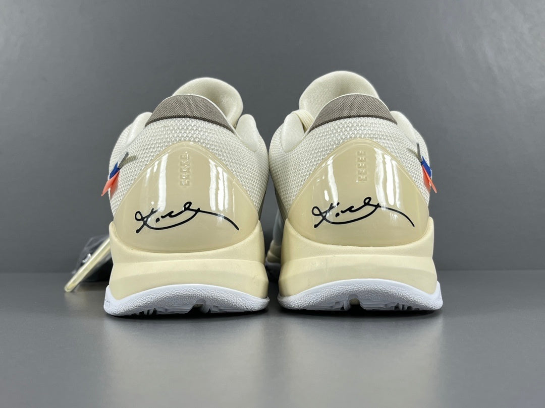 Nike Kobe 5 x Off-White collaborative basketball shoes with deconstructed design details
