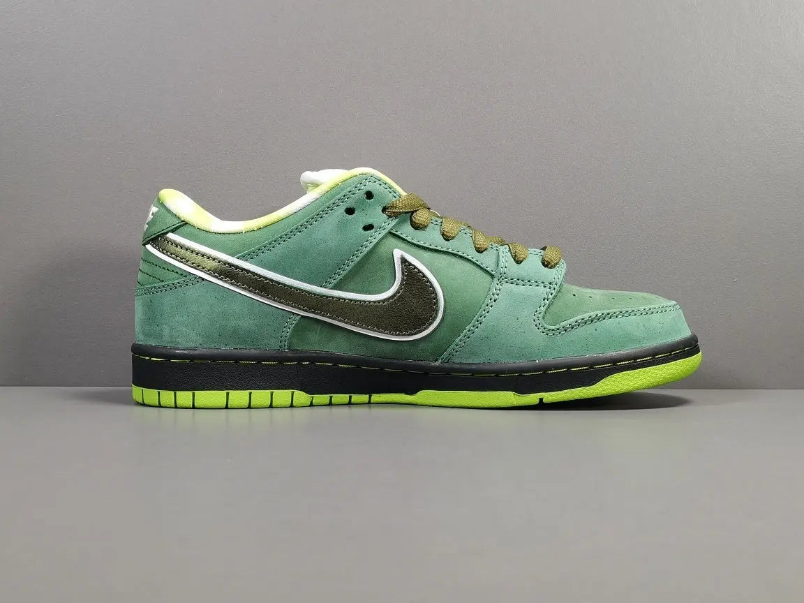 Nike SB Dunk x Concepts Green Lobster sneaker with green tones details
