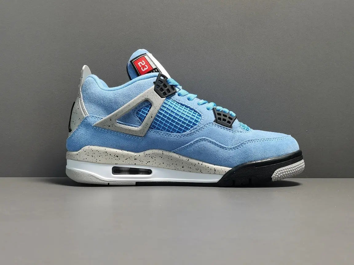 Air Jordan 4 University Blue white blue sneakers premium men's shoes
