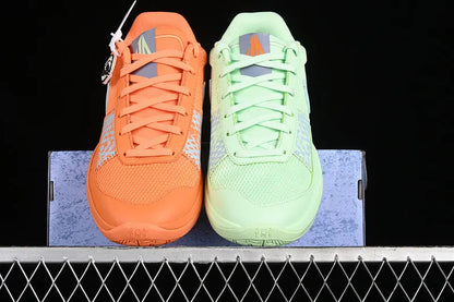 nike ja 1 x mismatched basketball shoes side view with contrasting unique colorway design