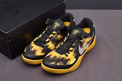 Nike Kobe 8 Sulfur basketball shoes bright yellow performance low-top design
