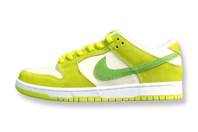 Nike SB Dunk Low Green Apple skate shoes premium leather comfortable cushioning