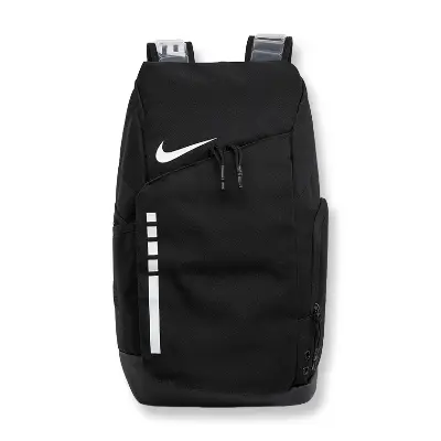 Nike Hoops Elite Backpack X black front view with logo