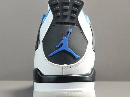 Air Jordan 4 x Motorsports sneakers black red white racing-inspired design
