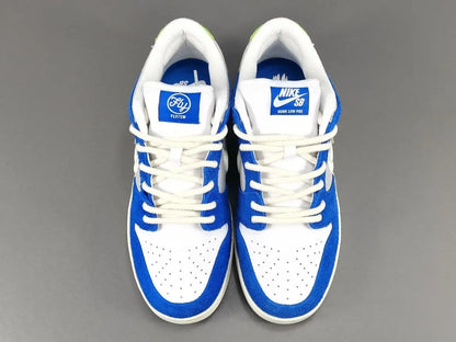 Nike SB Dunk Low Fly Streetwear Gardenia blue white green sneaker floral embroidery limited edition skate shoe