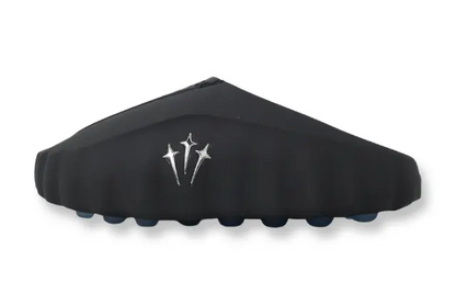 Nike Mind 001 NOCTA Slide Black Concept side profile Drake Nike collab all-black recovery sandal