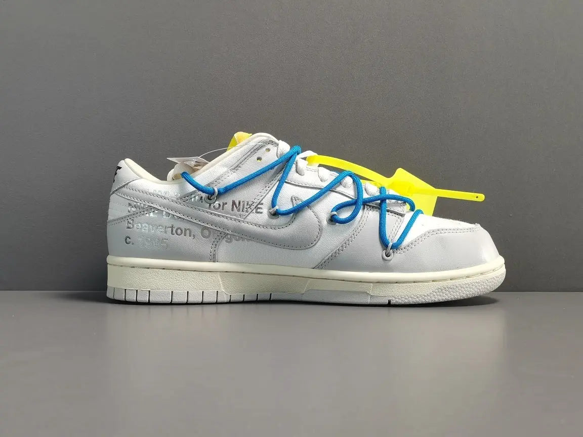 Nike Dunk Low Off-White Lot 10 collaboration premium leather sneakers