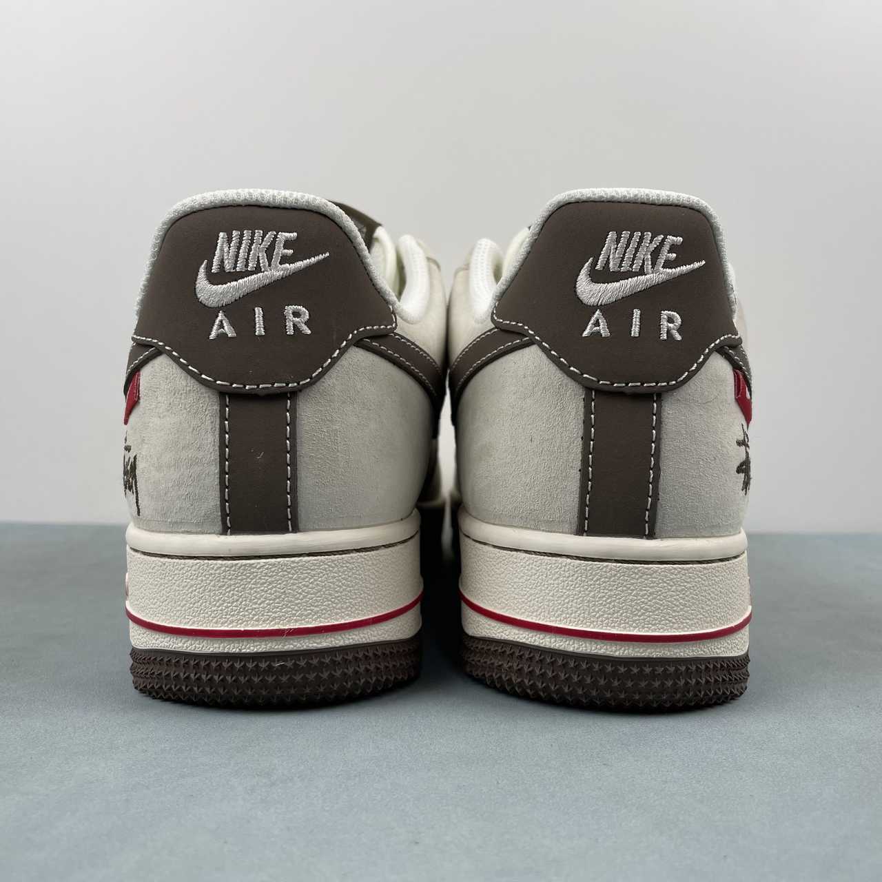 NIKE AIR FORCE 1 x STUSSY CUSTOM BROWN Replico