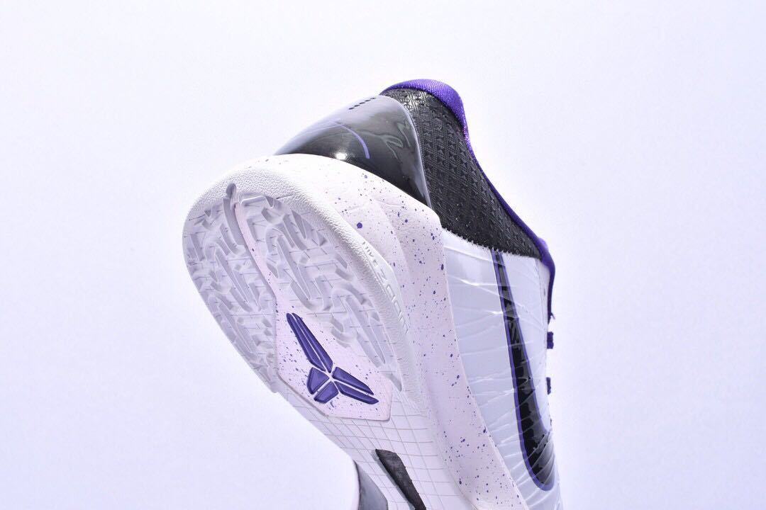 Nike Zoom Kobe 5 x Inline basketball shoes in black and white colorway
