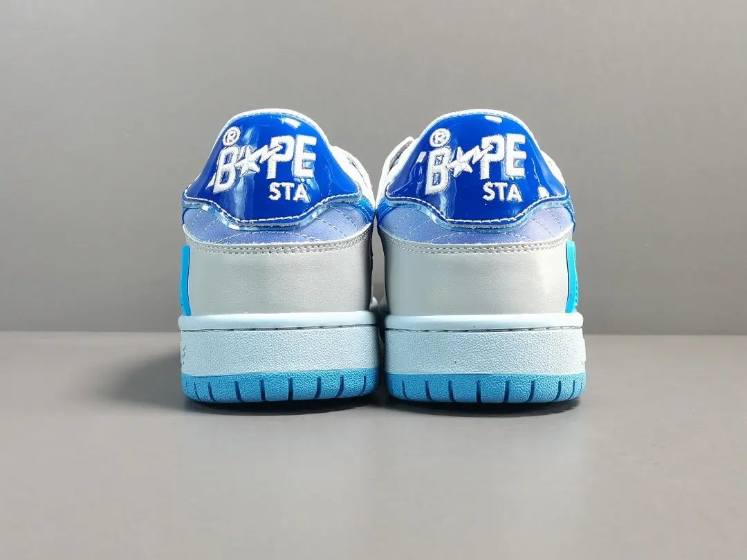 BAPE SK8 STA sneakers blue white streetwear premium stylish casual shoes