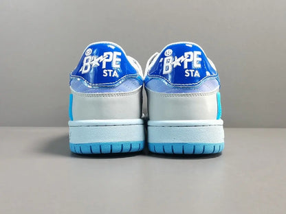 BAPE SK8 STA sneakers blue white streetwear premium stylish casual shoes