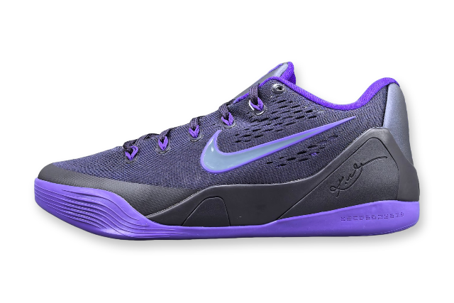 Nike Kobe 9 EM Low Protro x Purple Dynasty basketball sneakers side view