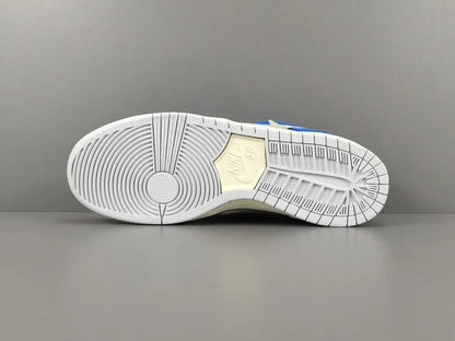 Nike SB Dunk Low Fly Streetwear Gardenia blue white green sneaker floral embroidery limited edition skate shoe