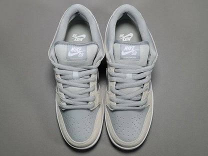 Nike SB Dunk Low Summit White Wolf Grey sneaker premium leather suede limited edition skate shoe