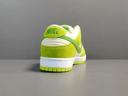 Nike SB Dunk Low Green Apple skate shoes premium leather comfortable cushioning