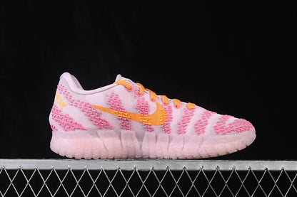 nike ja 3 x pink foam basketball shoes side view with soft pink foam colorway design