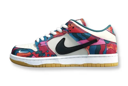 Nike SB Dunk Low Parra Abstract Art colorful skate shoes premium leather