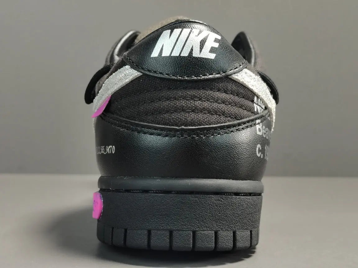 Nike Dunk Low Off-White Lot 50 collaboration premium leather sneakers