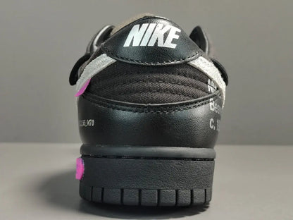 Nike Dunk Low Off-White Lot 50 collaboration premium leather sneakers