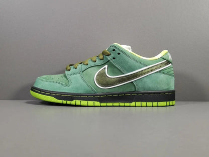 Nike SB Dunk x Concepts Green Lobster sneaker with green tones details