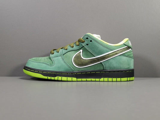 Nike SB Dunk x Concepts Green Lobster sneaker with green tones details