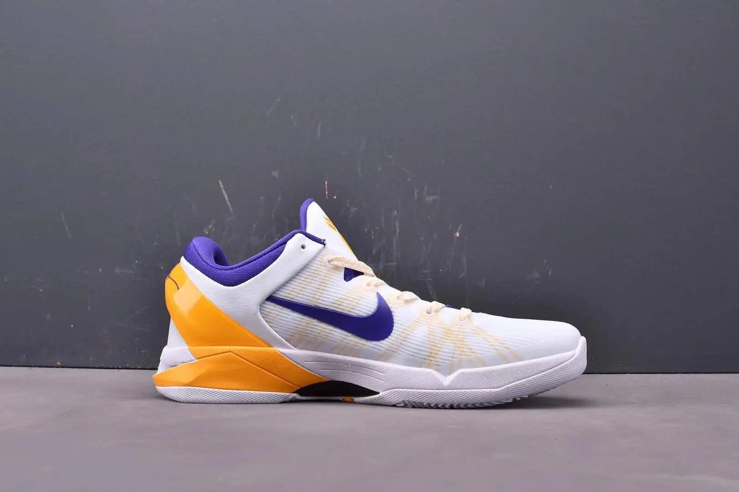 Nike Kobe 7 Lakers Home basketball shoes purple and gold team colors
