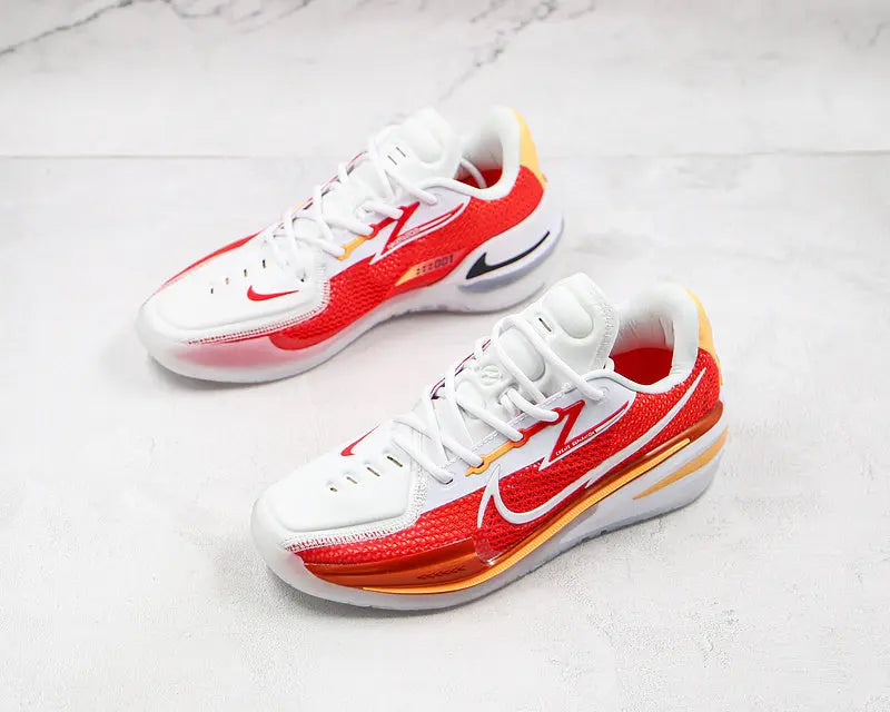 Nike University Red White Yellow basketball shoes