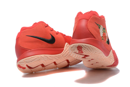 Nike Kyrie 4 x Chinese New Year basketball shoes – red and gold low-top sneakers with Zoom Air cushioning and Lunar New Year design