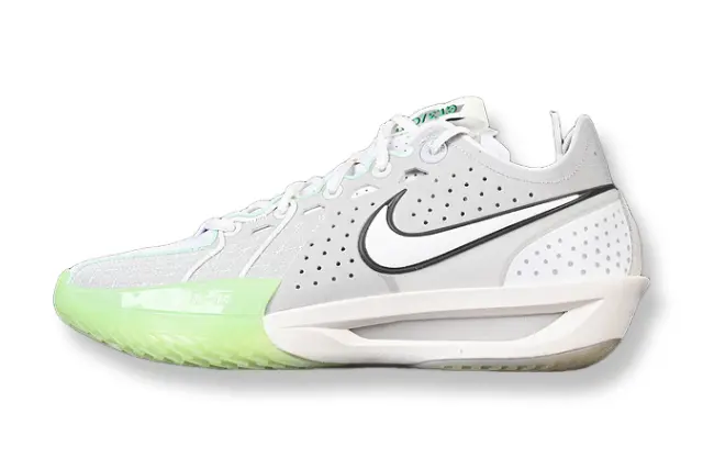Nike Air Zoom GT Cut 3 Vapor Green basketball shoes front view performance sneakers