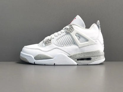 Air Jordan 4 White Oreo white black grey sneakers premium men's shoes
