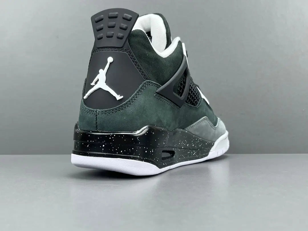Air Jordan 4 Fear sneakers side view dark retro basketball shoes iconic design
