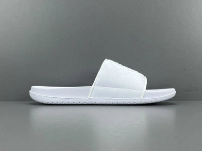 Nike Kobe Offcourt Slide Triple White comfortable basketball slides casual sportswear footwear