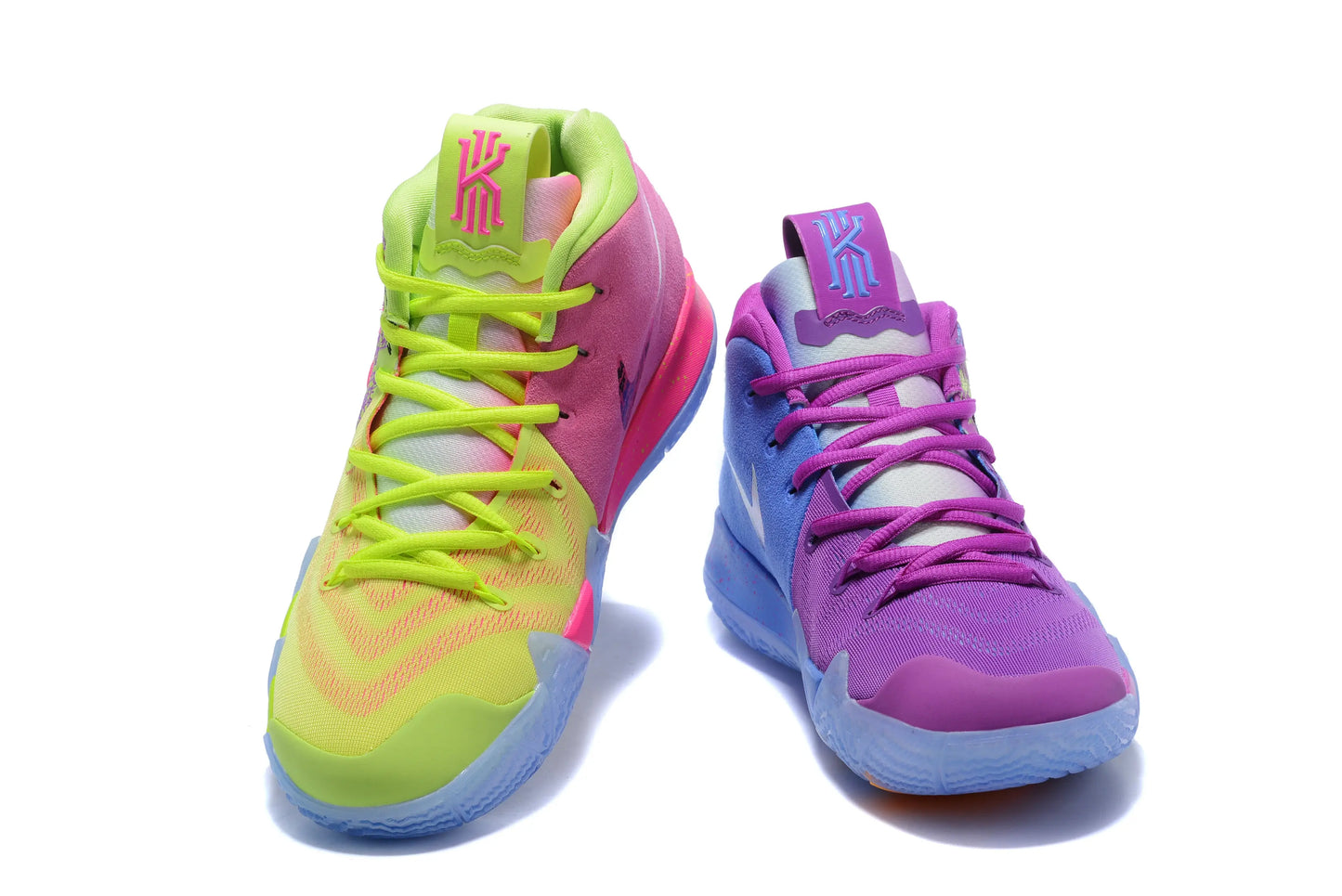 Nike Kyrie 4 x Confetti basketball shoes – low-top sneakers with multicolor confetti design and Zoom Air cushioning