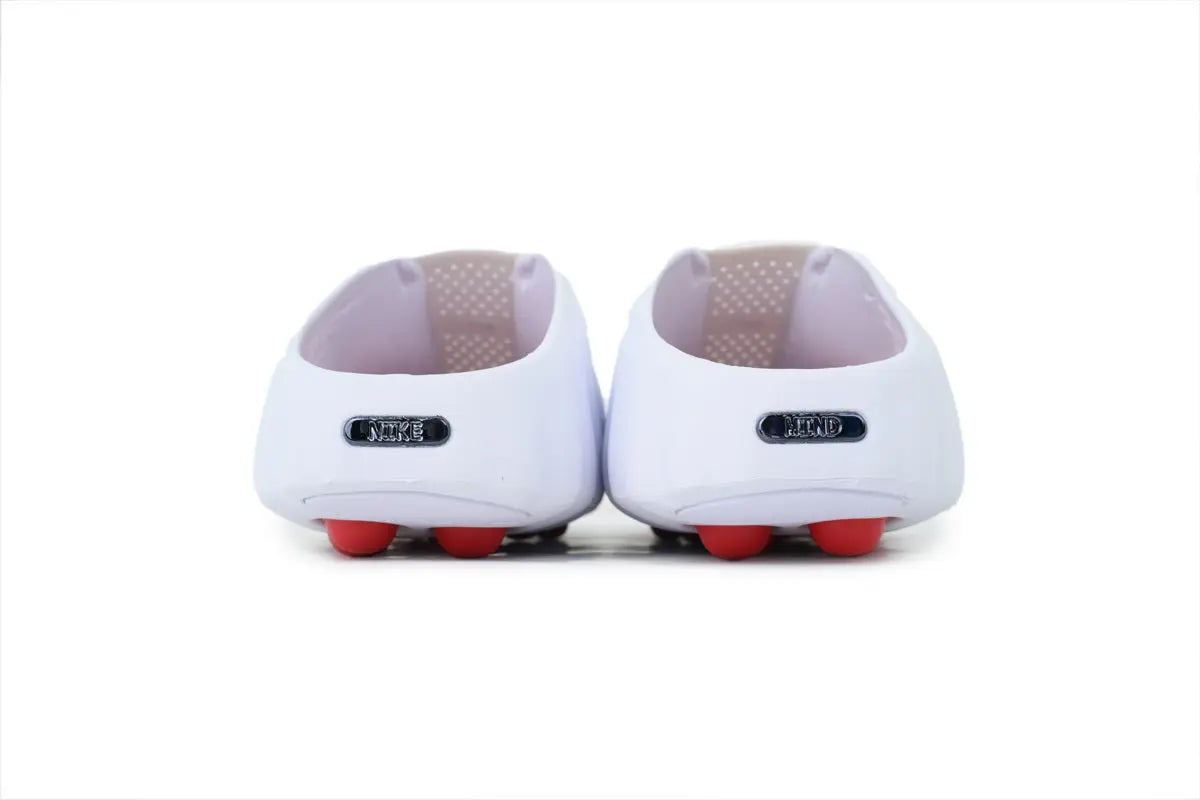 Nike Mind 001 Slide white Speed Red comfortable lightweight casual slides
