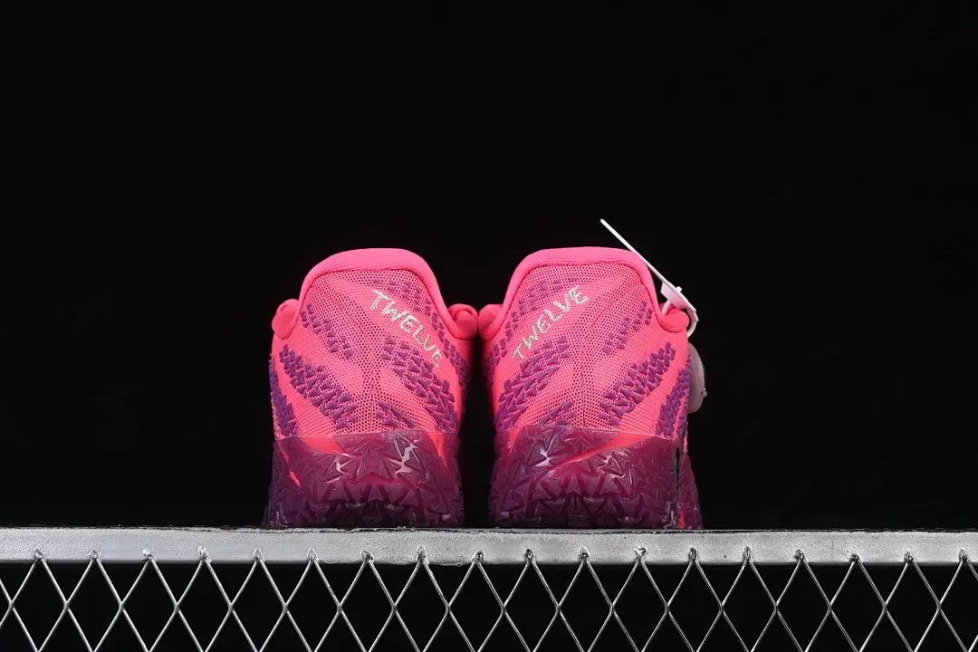 nike ja 3 x max volume basketball shoes side view with bold high energy colorway design