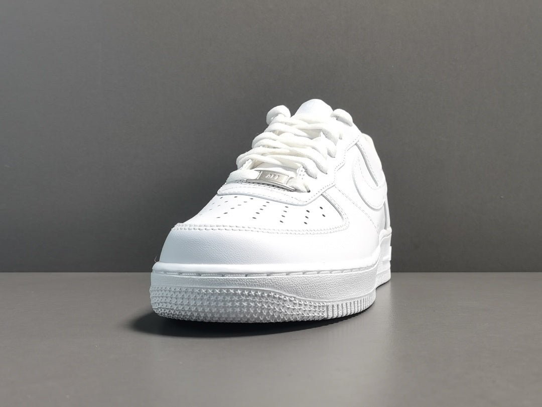 nike air force 1 white leather low top sneakers men women unisex