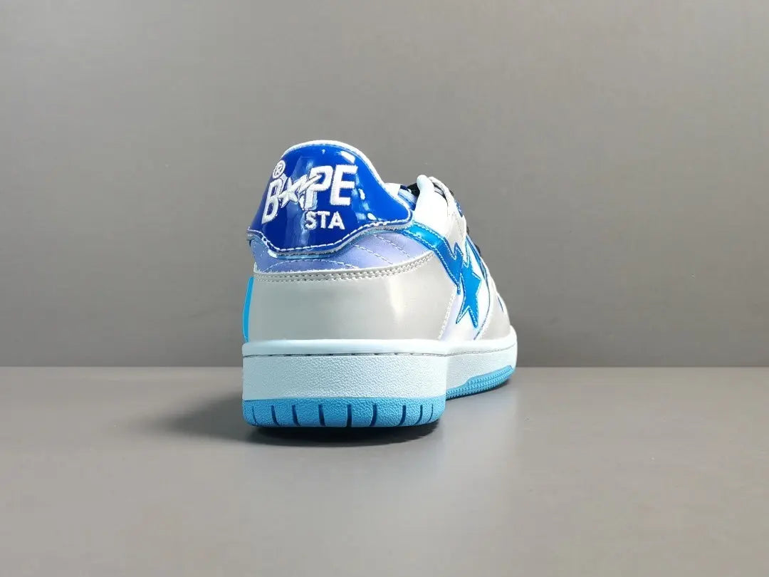 BAPE SK8 STA sneakers blue white streetwear premium stylish casual shoes