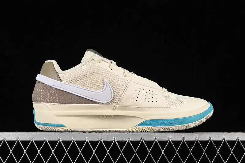 nike ja 1 x seasonal basketball shoes side view with versatile seasonal colorway design