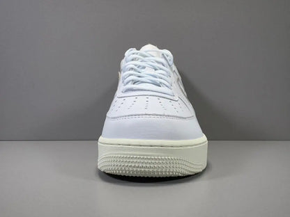 Nike Air Force 1 Off-White sneaker with deconstructed design and zip tie
