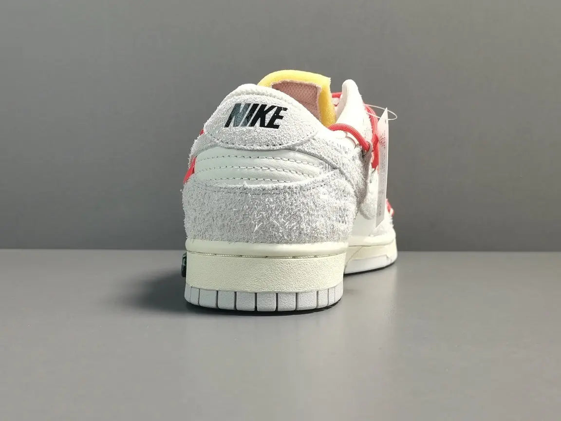 Nike Dunk Low Off-White Lot 33 collaboration premium leather skate sneakers