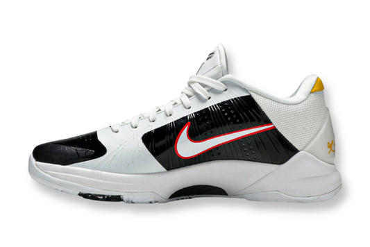 Nike Kobe 5 Protro Alternate Bruce Lee basketball shoes in yellow and black colorway
