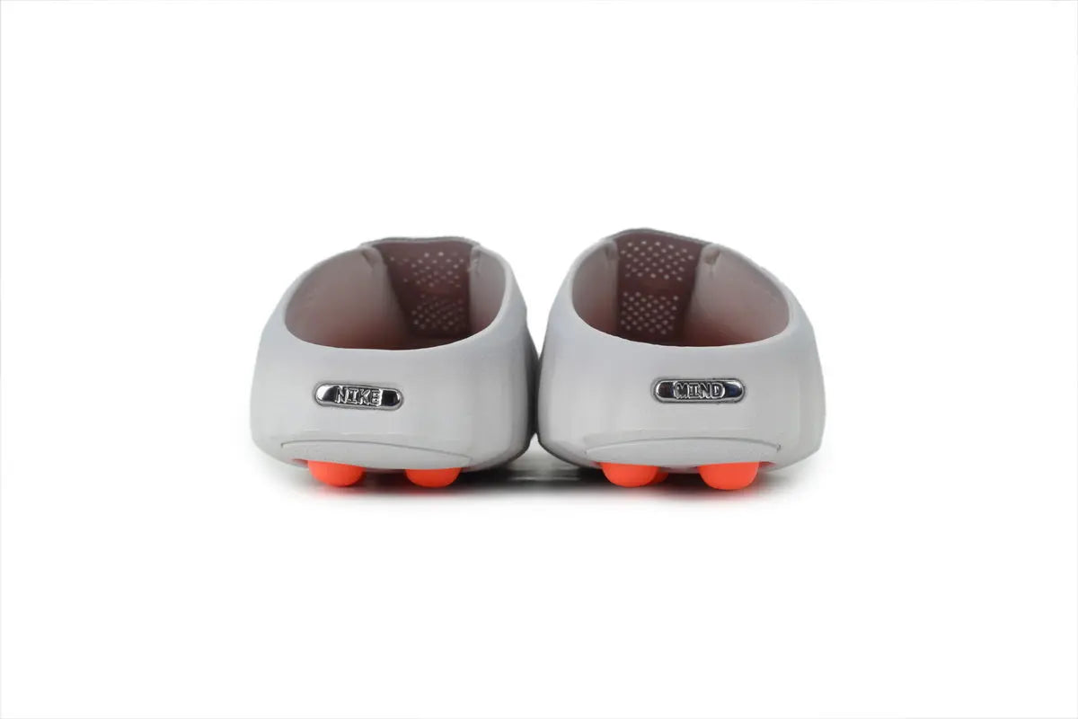 Nike Mind 001 Slide Light Smoke Grey detail premium materials cushioned strap lightweight comfortable Nike slides