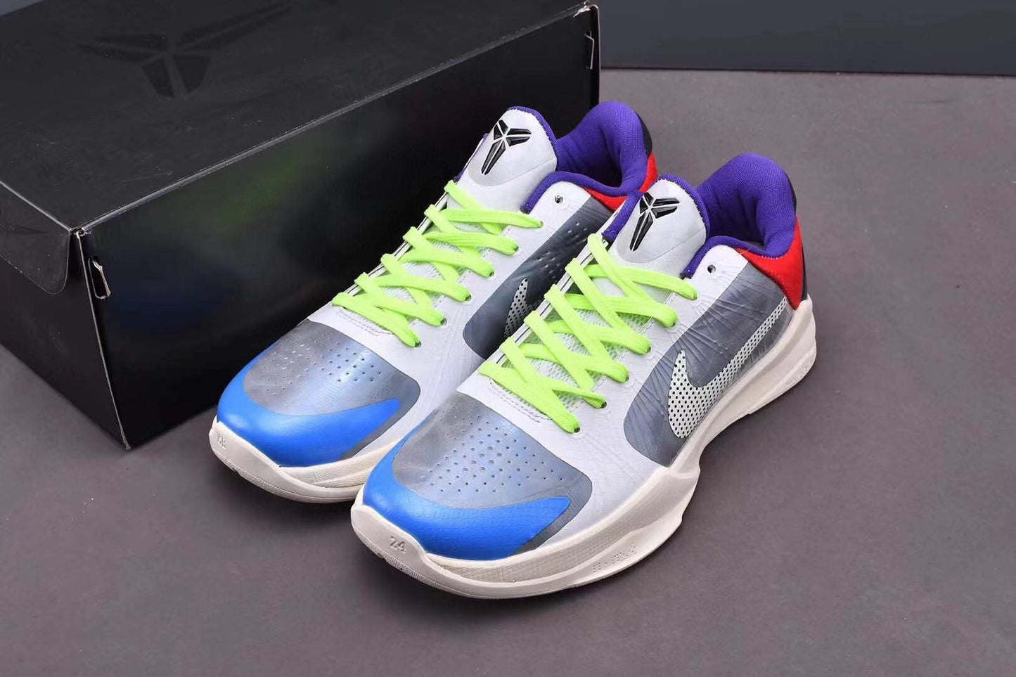 Nike Kobe 5 x PJ Tucker PE basketball shoes in black and red player-exclusive colorway
