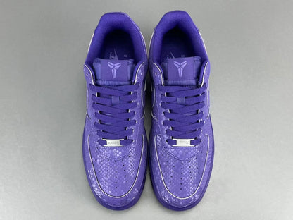 Nike Air Force 1 Court Purple Kobe Bryant inspired basketball sneakers leather