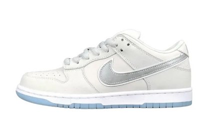 Nike SB Dunk White Lobster Friends and Family low top sneaker side view white grey