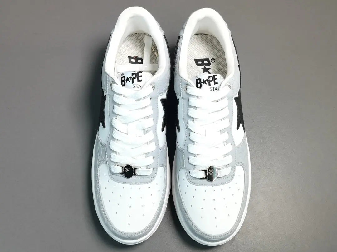 BAPE STA LOW sneakers grey black streetwear casual premium stylish shoes