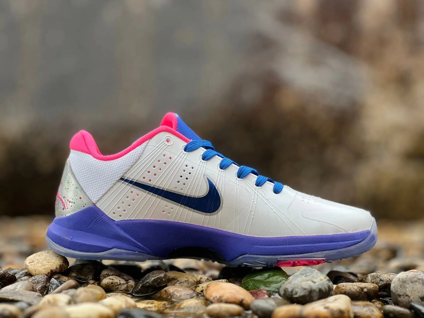 Nike Kobe 5 Protro Kay Yow edition basketball shoes with pink tribute design
