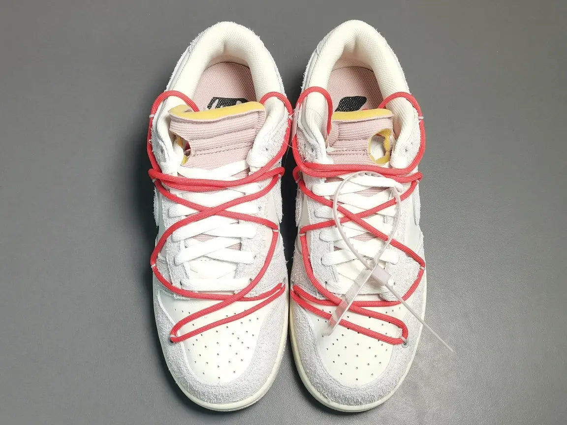 Nike Dunk Low Off-White Lot 33 collaboration premium leather skate sneakers