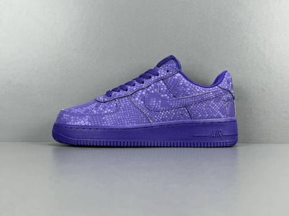 Nike Air Force 1 Court Purple Kobe Bryant inspired basketball sneakers leather